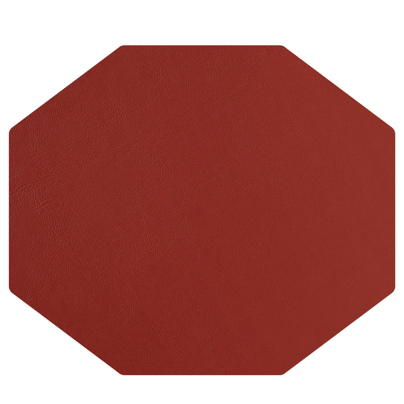 Set di 2 tovagliette bifacciali in pelle cognac e bordeaux #1