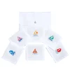 Set di 6 tovagliette da tavola rettangolari in lino multicolor con barche a vela
