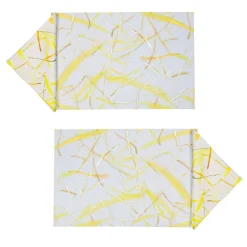 Set di 2 tovagliette e 2 tovaglioli Roman breeze gialli
