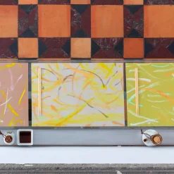 Set di 2 tovagliette e 2 tovaglioli Roman breeze gialli