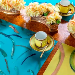 Set di 2 tovagliette e 2 tovaglioli Roman Stroll in azzurro