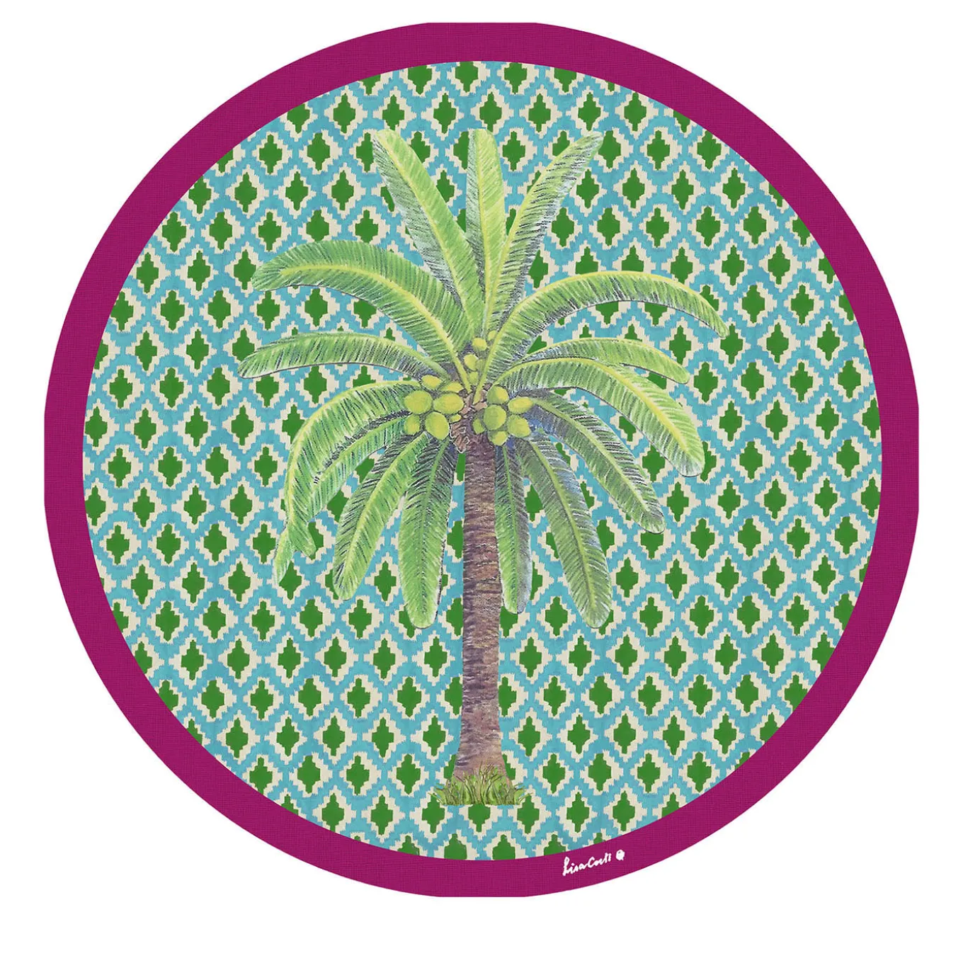 Set di 2 tovagliette Hima Palma Multicolor