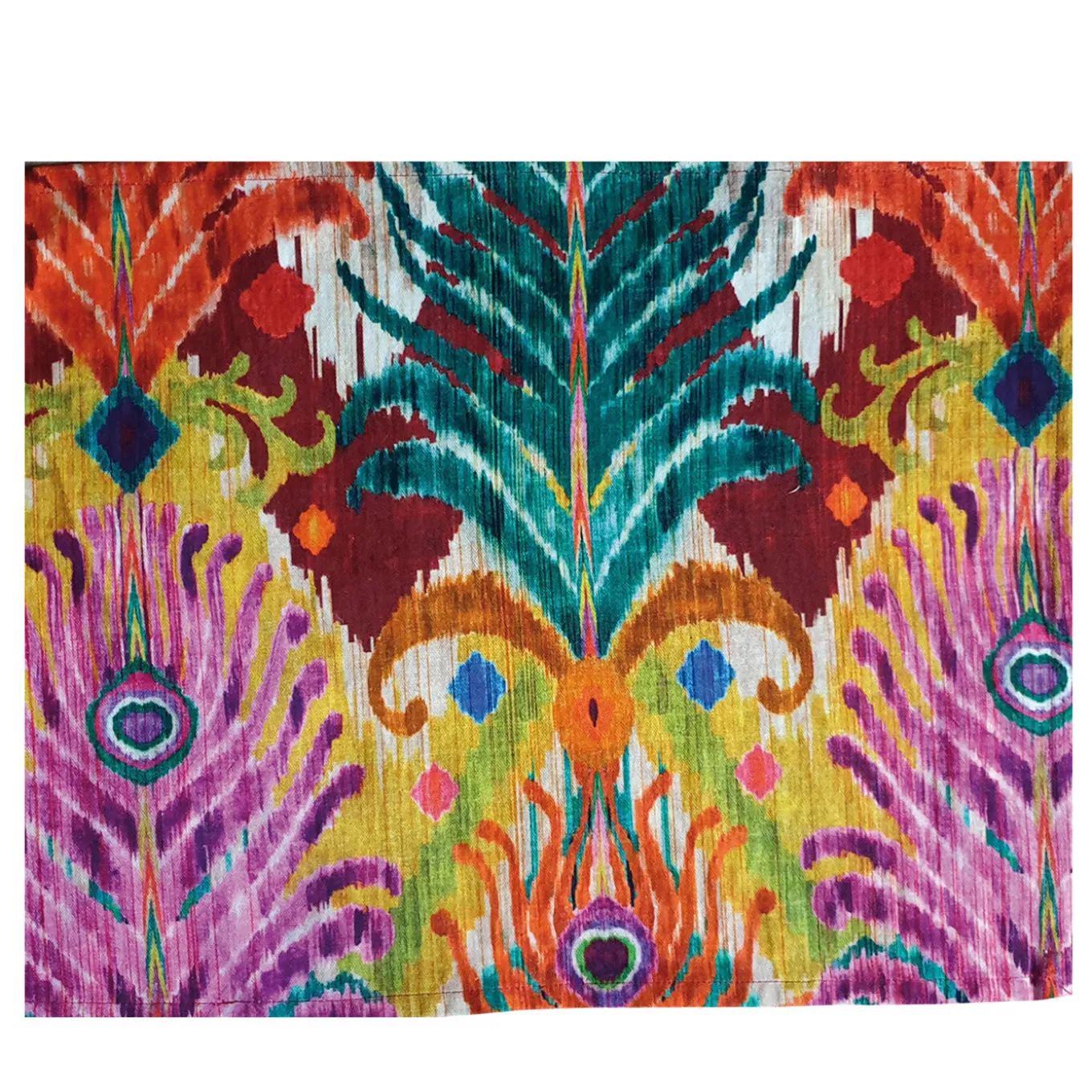 Set di 2 tovagliette Ikat Peacock di Matthew Williamson