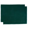 Set di 4 tovagliette in lino verde foresta
