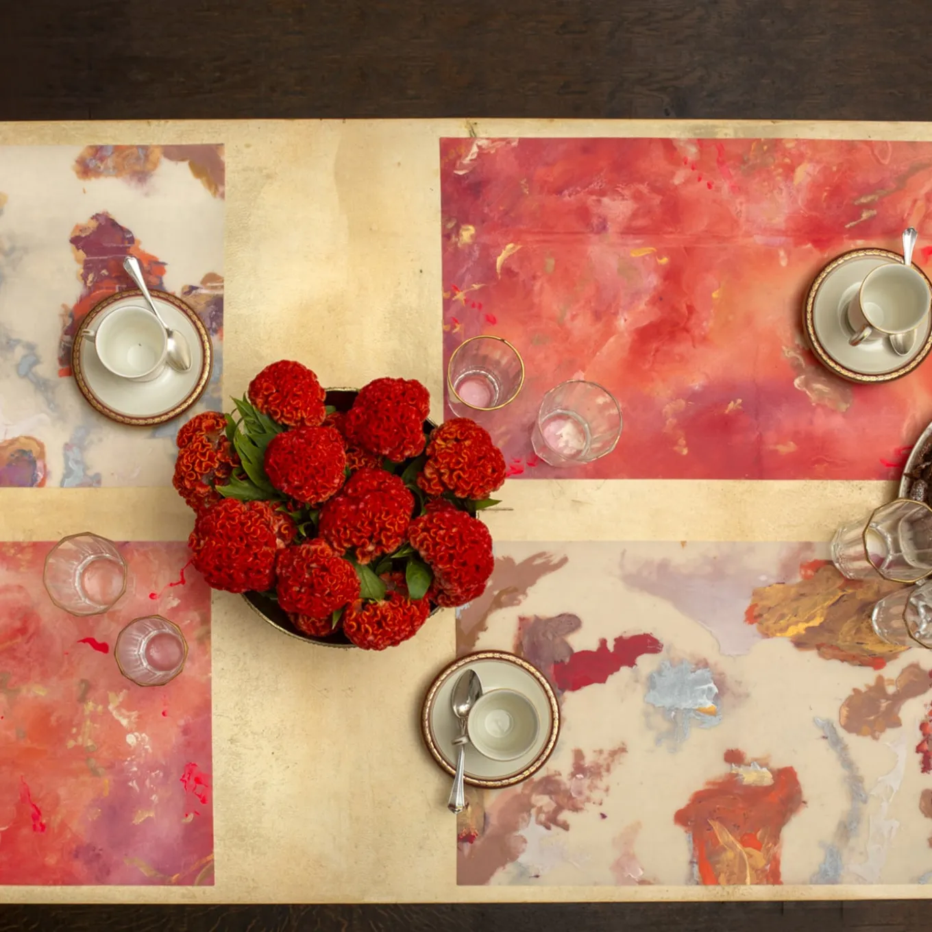 Set di 2 tovagliette rettangolari Dafne