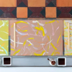 Set di 2 tovagliette rosa Roman breeze