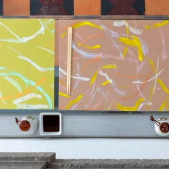 Set di 2 tovagliette rosa Roman breeze