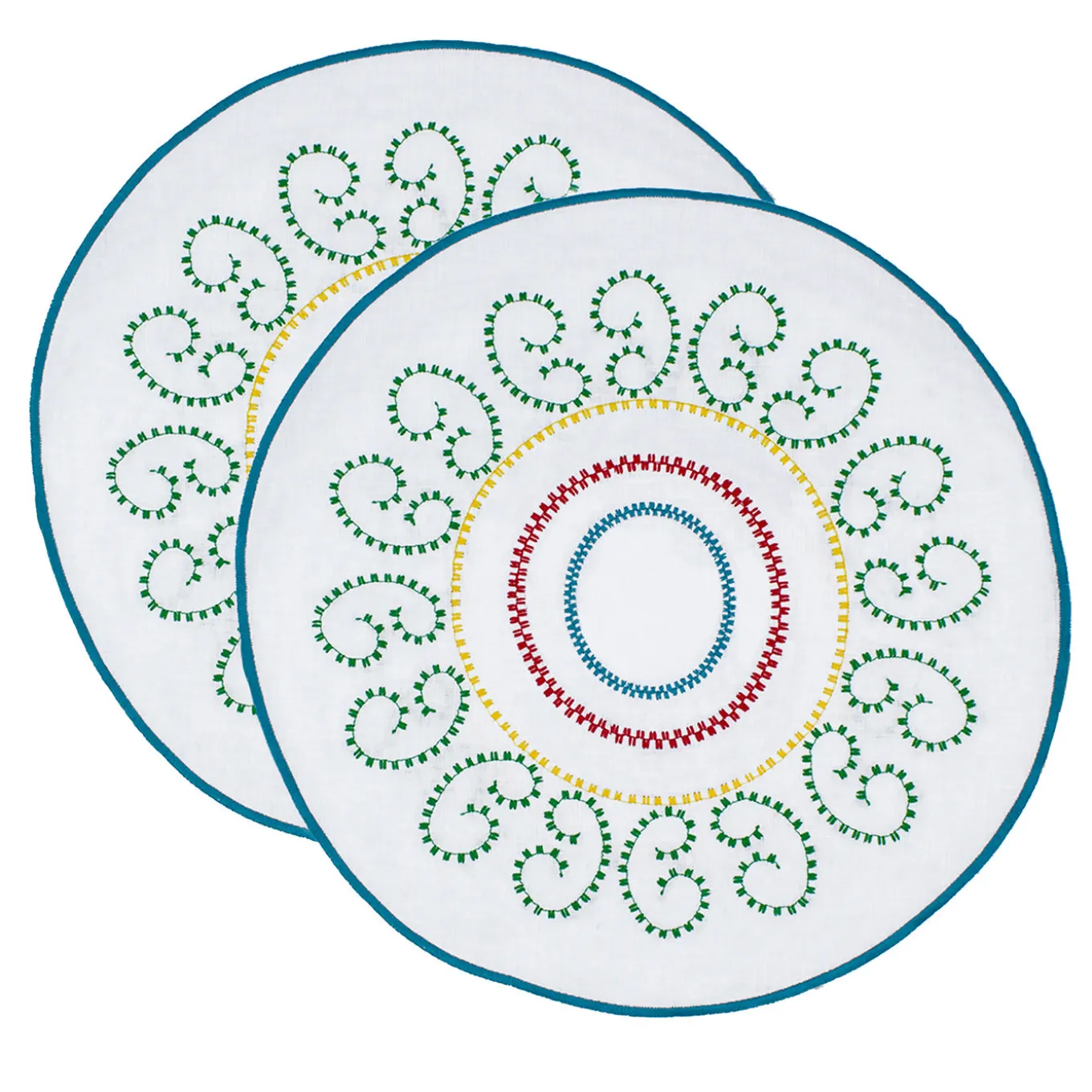 Set di 2 tovagliette rotonde multicolore Luminaria