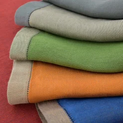 Set di 4 tovaglioli Boboli verde militare