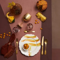 Set di 4 tovaglioli Sequoia con frange lunghe