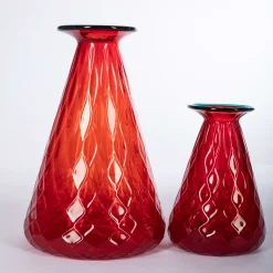 Set di 2 vasi rossi conici Balloton