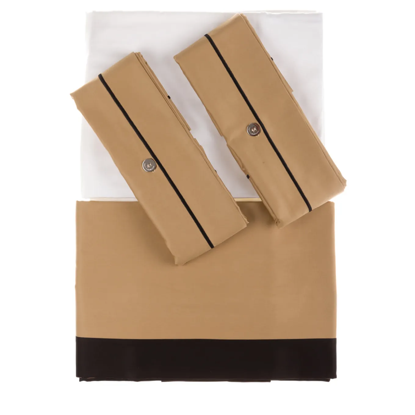 Set di biancheria da letto estiva - Beige e nero
