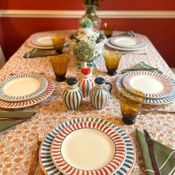 Set di bottiglie per olio e aceto in ceramica verde smeraldo