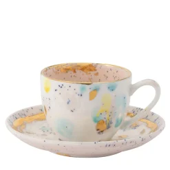 Set di due tazze da caffè e piattino Dafne
