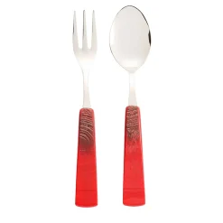 Set di forchette e cucchiai da portata Katai Red