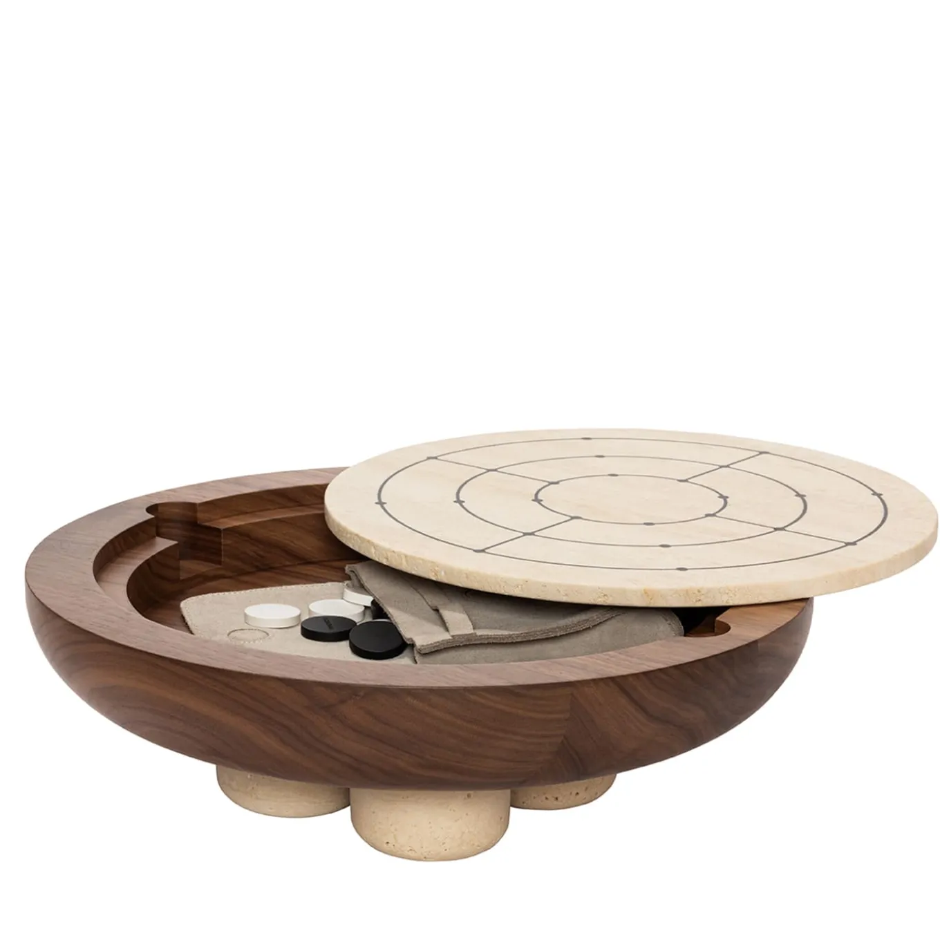 Set di gioco Mocambo Muehle Tic Tac Toe Design di Simone Fanciullacci