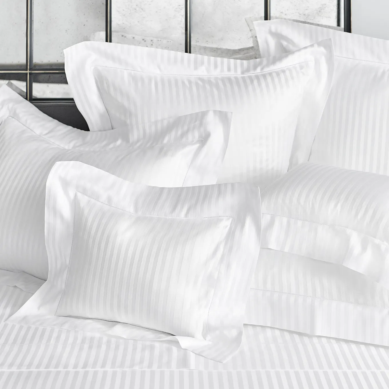 Set di lenzuola Athos Jacquard Bianco US King