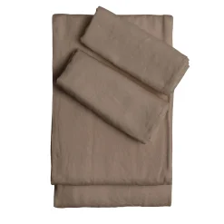 Set di Lenzuola King Size in Lino colore Cappuccino