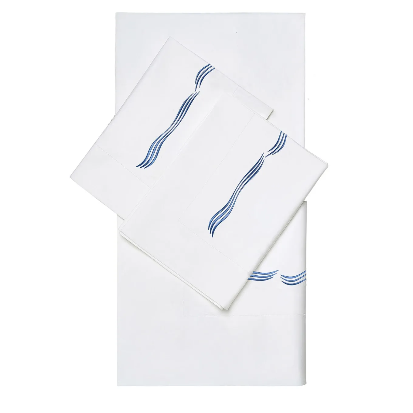 Set di lenzuola Tuffo Bianco e Blu Assisi US King