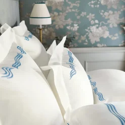 Set di lenzuola Tuffo Bianco e Blu Assisi US King