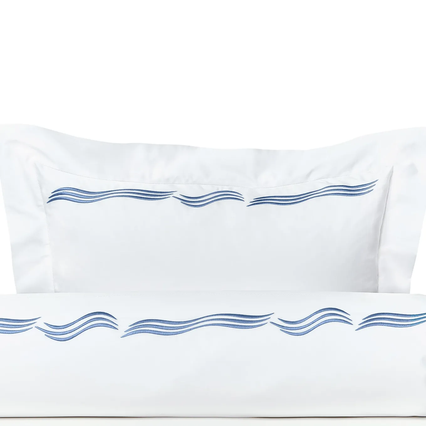 Set di lenzuola Tuffo Bianco e Blu Assisi US King