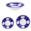 Set di piatti blu Cortile 18 pezzi