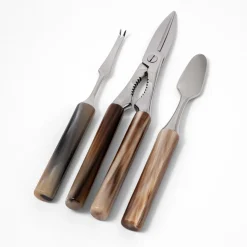 Set di posate aragosta in corno naturale