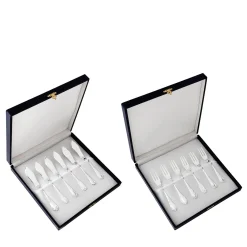 Set di posate in argento da 12 pezzi