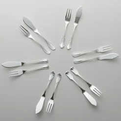 Set di posate in argento da 12 pezzi