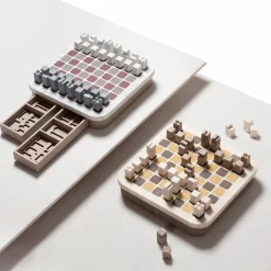 Set di scacchi in marmo Delos - Bianco