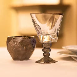 Set di sei bicchieri Capriccio in platino