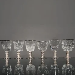 Set di sei calici assortiti Capriccio in platino