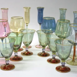 Set di sei calici grandi Arlecchino