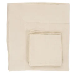 Set di tovaglia e tovaglioli in lino
