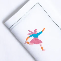 Set di tovagliette e tovaglioli di lino rettangolari Ski #8