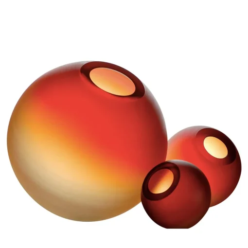 Set di tre vasi Marte