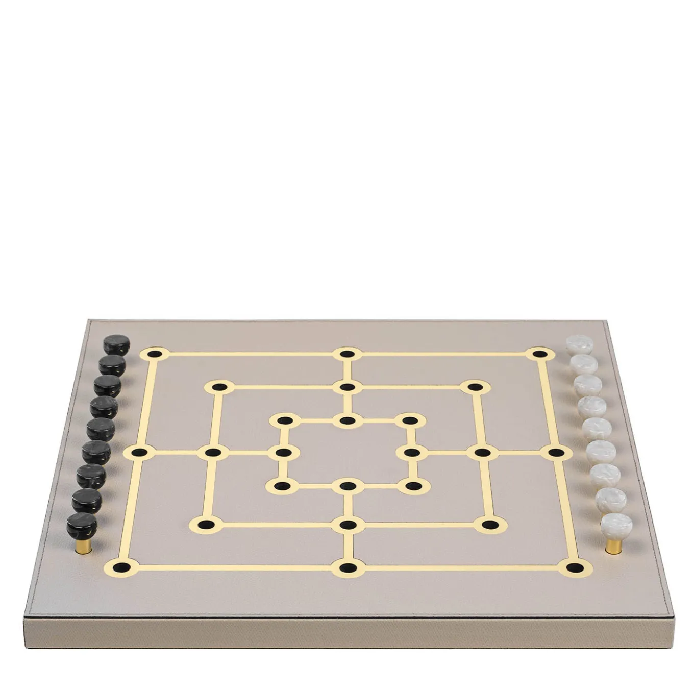 Set in pelle Mill Game Taupe