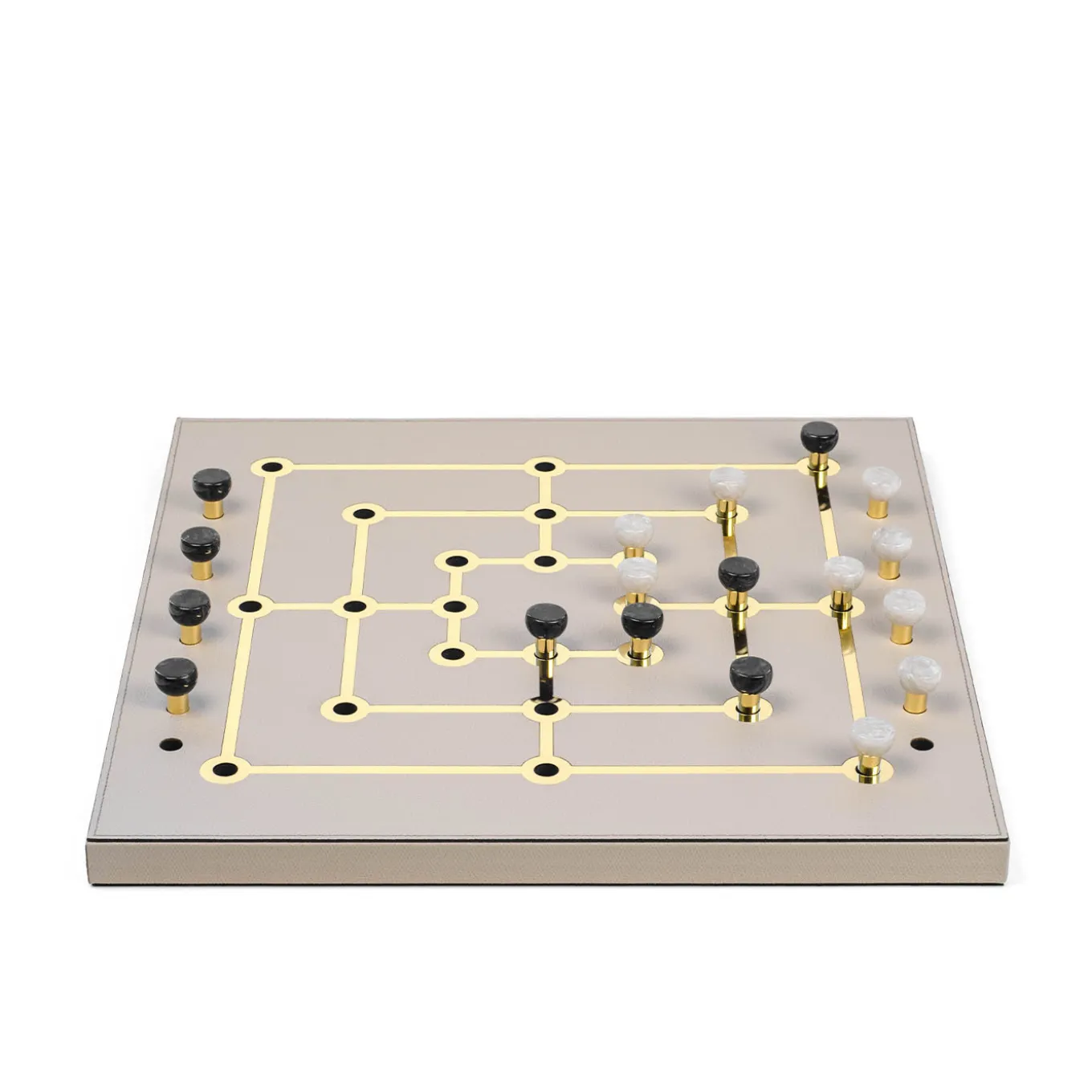 Set in pelle Mill Game Taupe