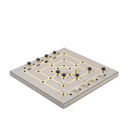 Set in pelle Mill Game Taupe