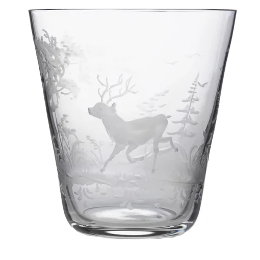 Set N°1 di 3 bicchieri di cristallo Foresta