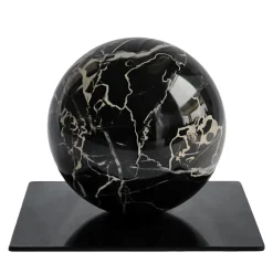 Sfera in marmo Portoro Fermacarte