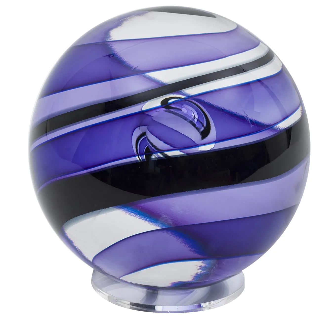 Sfera in Vetro di Murano Viola Scuro