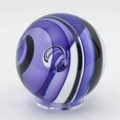 Sfera in Vetro di Murano Viola Scuro