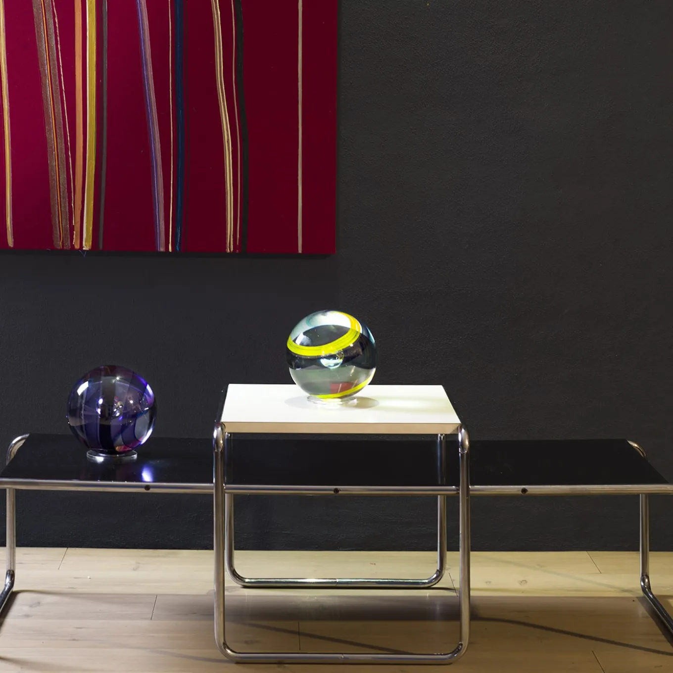 Sfera in Vetro di Murano Viola Scuro