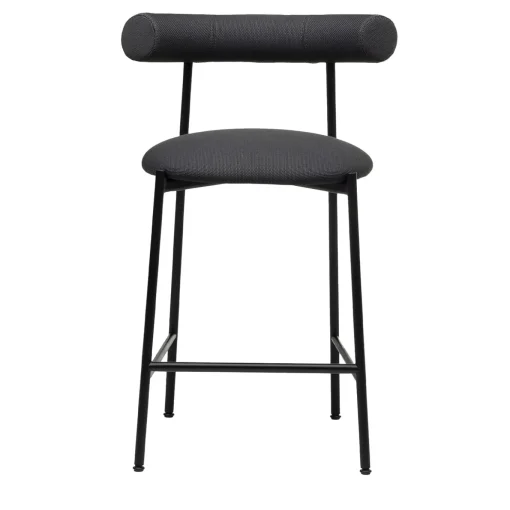 Sgabello basso nero Pampa SG-65 di Studio Pastina