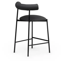 Sgabello basso nero Pampa SG-65 di Studio Pastina