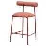 Sgabello basso Pampa SG-65 rosa e rosso di Studio Pastina