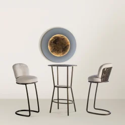 Sgabello bianco anni '70