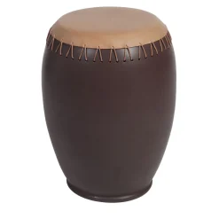 Sgabello Bombo marrone scuro di Nestor Perkal