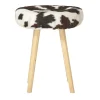 Sgabello con gambe ottagonali in legno Mucca #2